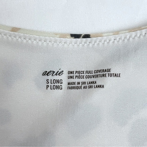 Aerie Leopard Print Full Coverage Cut Out Wrap One Piece Swimsuit Small LONG - Picture 7 of 9